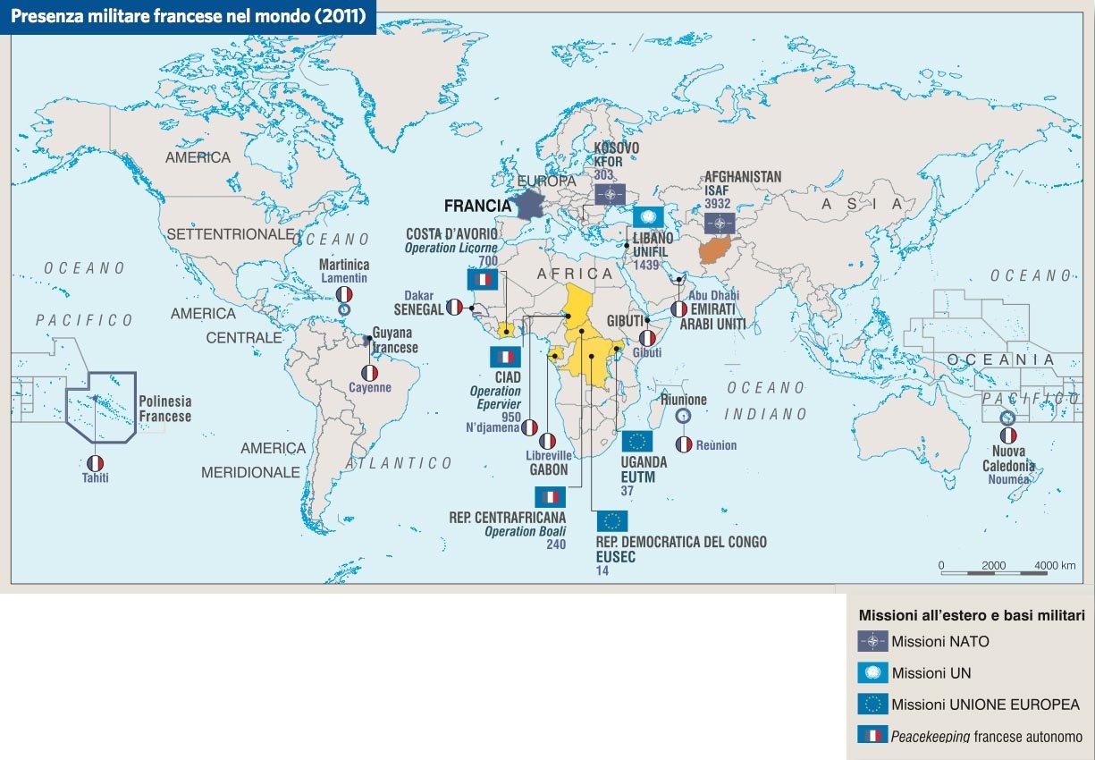 presenza militare francese nel mondo