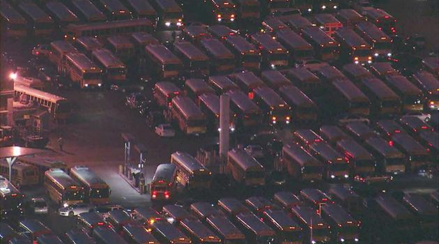 Los Angeles's Bus Parking Lot