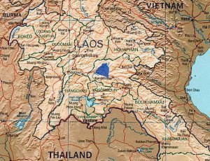 Laos mappa