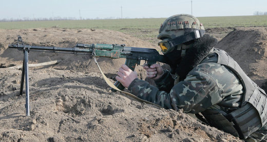 Soldato ucraino nel Donbass