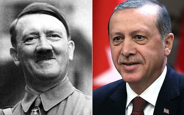 erdogan and hitler, his idol