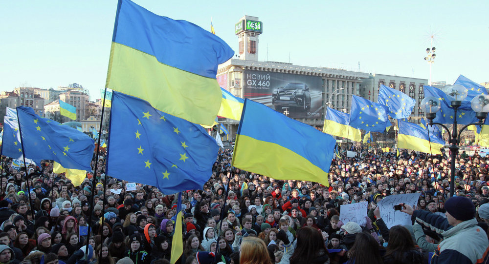 manifestanti ucraini