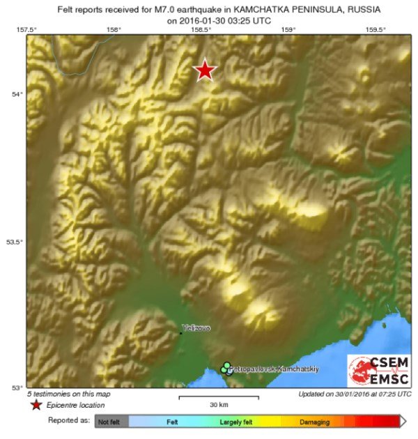 terremoto Kamchatka