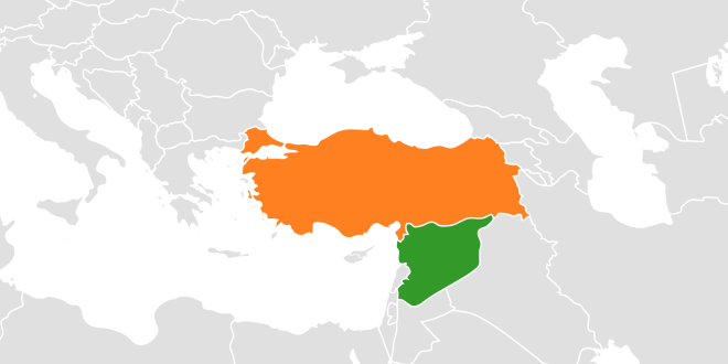 turchia e siria mappa