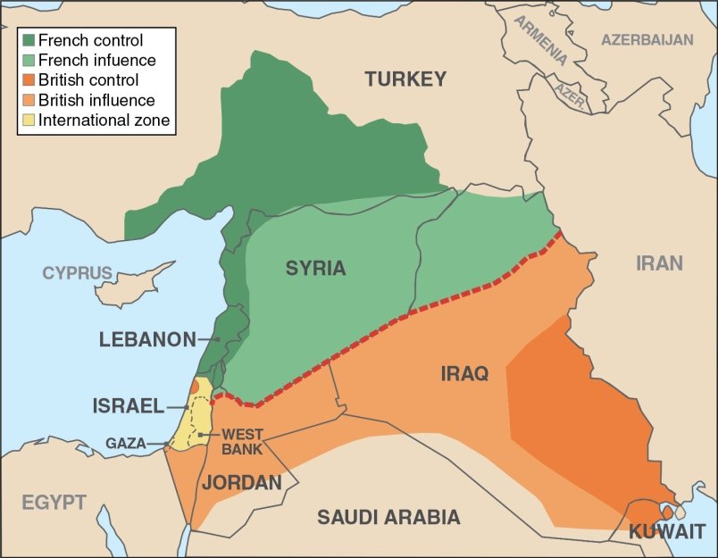 mappa dell'iraq e della siria