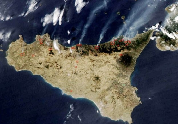 Sicilia incendi 2007 - 2016