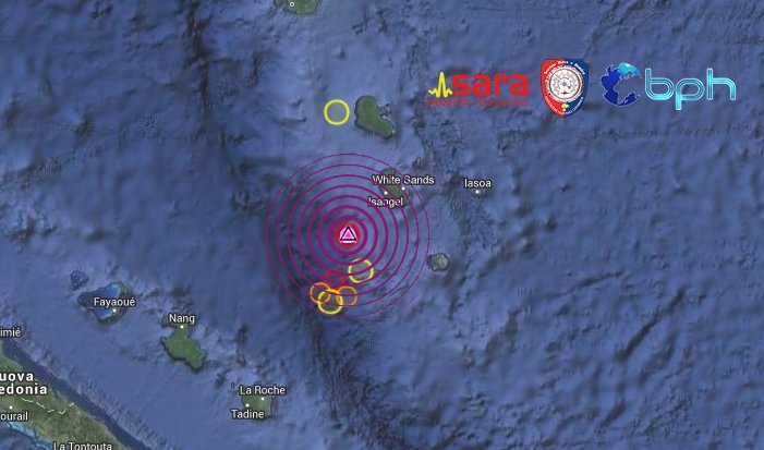 terremoto Isola Vanuatu