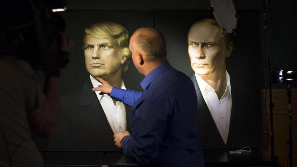 Trump and Putin - Union Jack pub