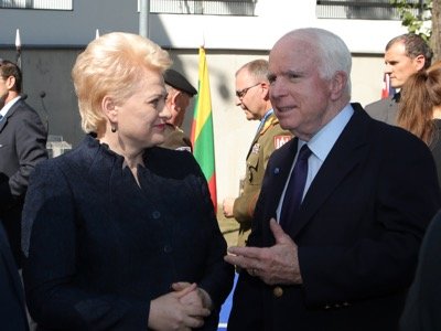 John McCain and Dalia Grybauskaitė