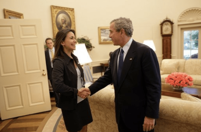 Maria Corina Machado e George W Bush