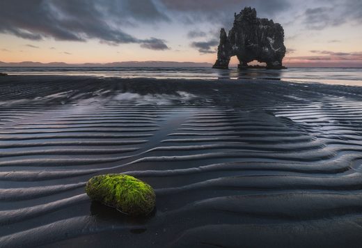 Black Sand at Hvitserkur