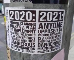 Covid conspiracy flyer 2020 2021