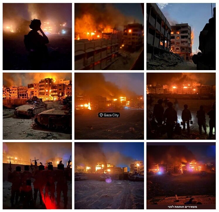 Clicare per ingrandire arson idf gaza