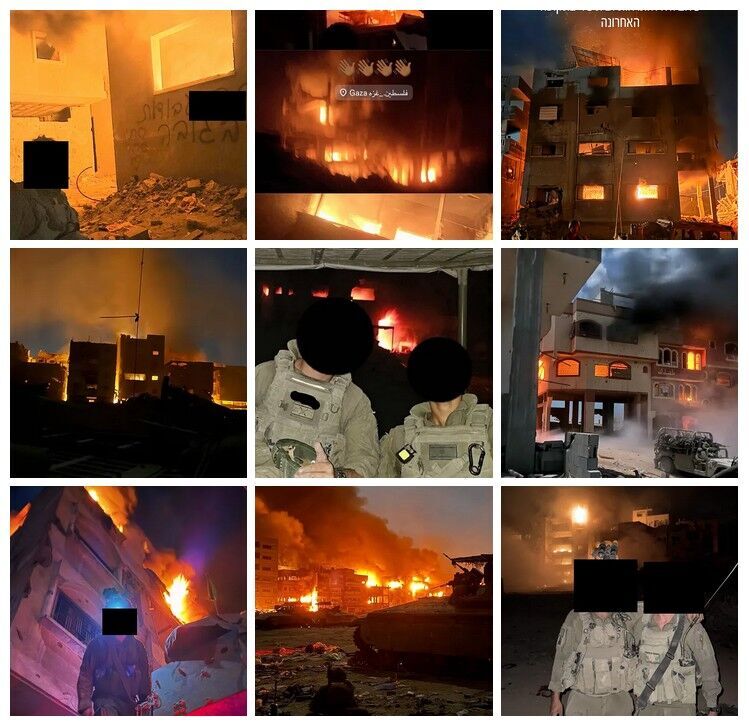 Clicare per ingrandire arson idf gaza