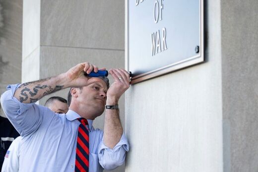 hegseth sign war department