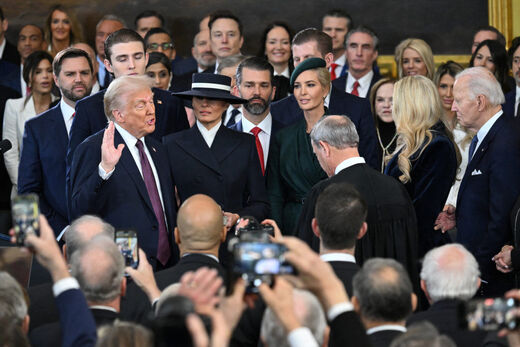 trump inauguration swearing oath